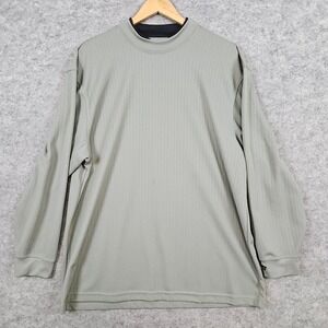 Wedge‎ Golf Men's Sage Green Long Sleeve Pullover Size L Preppy Country Club